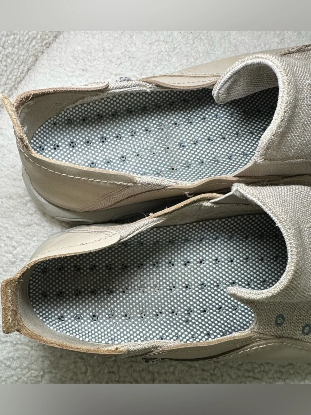 Columbia PFG Slip-On Loafers Men’s Beige Omni-Grip Boat‎ Shoes Comfort Casual 13